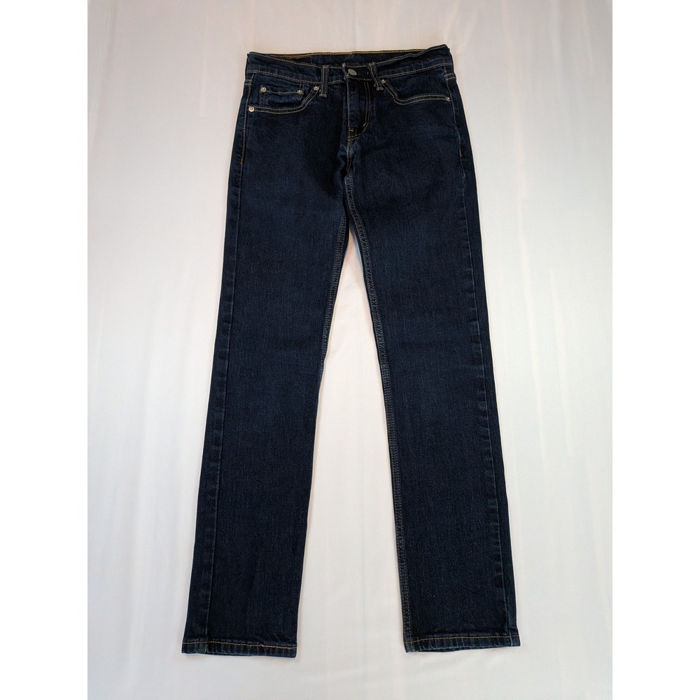 Levis 511 Slim Fit Mens Dark Indigo Blue Denim Jeans 28x32 Casual Streetwear